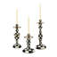 Courtly Check Small Enamel Candlestick