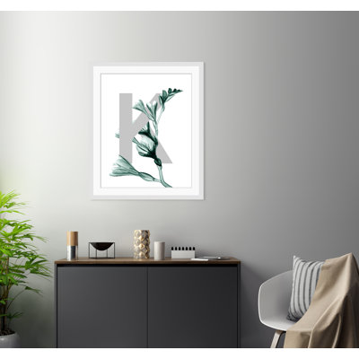 Letter K - Single Picture Frame Print