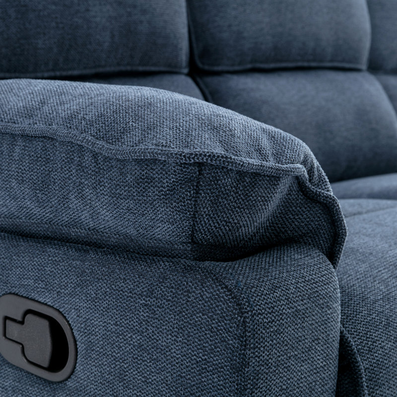 Sydney Latch Recliner 2 Seater Sofa, Blue