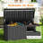 119 Gallon Outdoor Storage Box, Waterproof Deck Box With Handles And Lockable Lid, Resin Patio Storage Box With Hydraulic Rods For Garden Tools, Cushions-115739282