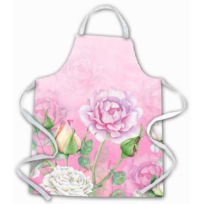 Tablier de jardin rose