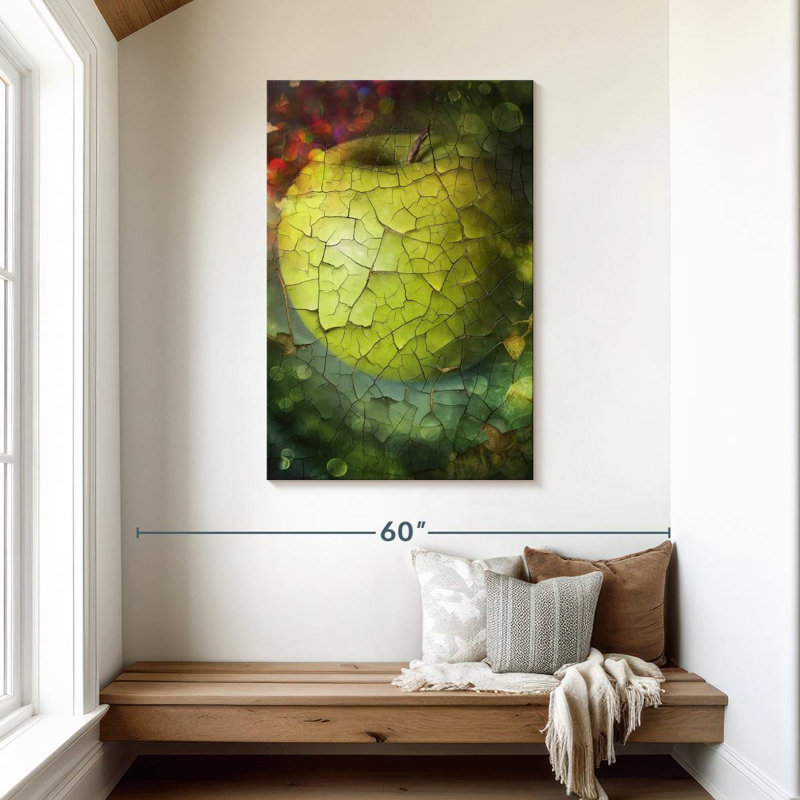 Yarlin Fragmented Green Apple, 45" H x 30" W