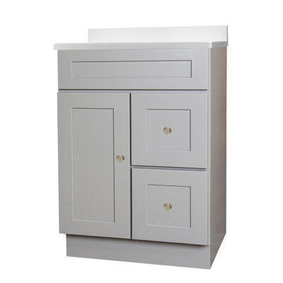 Meuble-lavabo simple 25 po avec plateau Leler