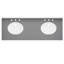 Ensemble de meuble-lavabo double 60 po