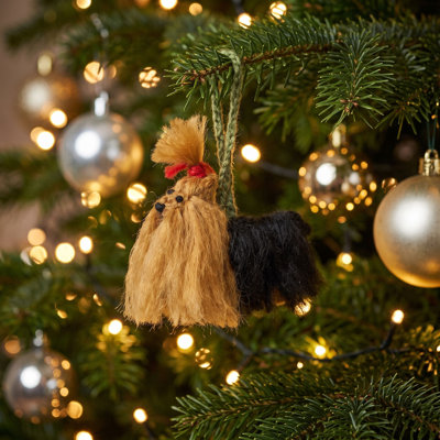 Arcadia Home Yorkie Hand-Knit Ornament