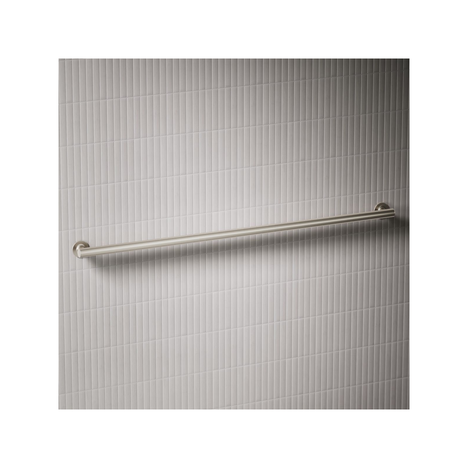 Purist Grab Bar, Brushed Stainless, 48"W