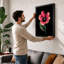Pink Cosmos Study Botanical - Framed Print-1182547458-1182547457