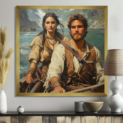 Ayza Lewis and Clark Expedition In 1804 I - Native American Warrior, art mural