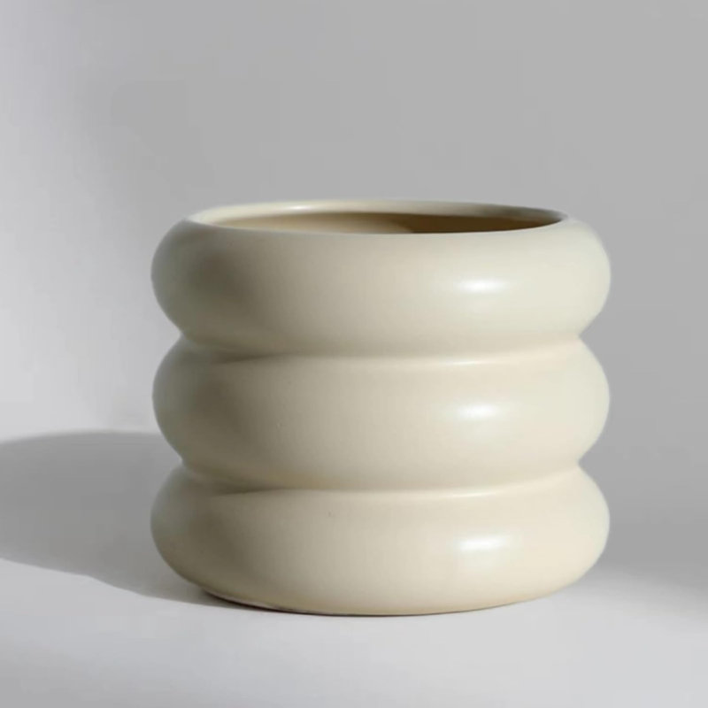 4.5" Ceramic Planter With Drainage