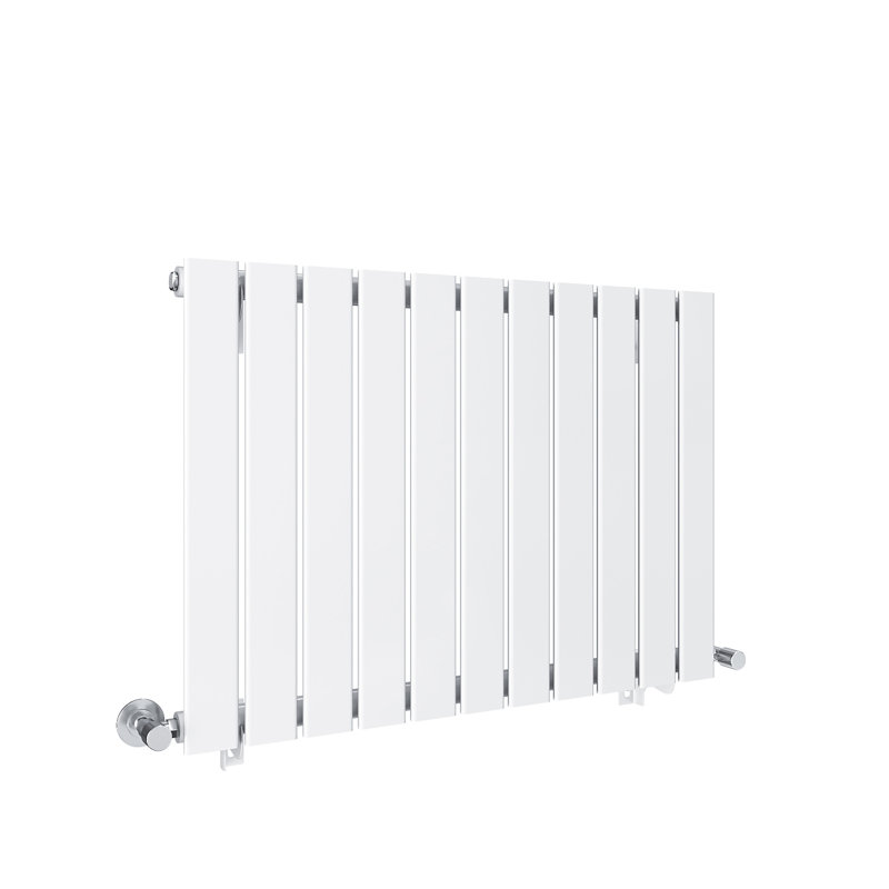 Sydnee Horizontal Designer Radiator, White, 60cm H x 83.6cm W x 4.9cm D