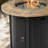30Inch Round Fire Pit Table Propane Fire Table With Lava Rocks