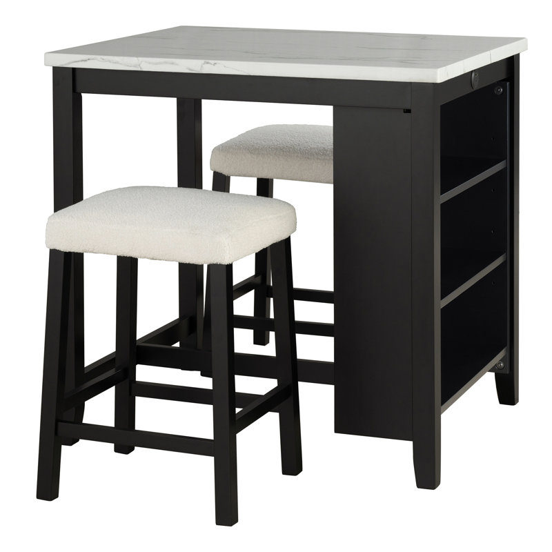 Brann 3-Piece Counter Height Dining Table Set