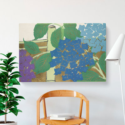Hydrangeas by Kamisaka Sekka - Wrapped Canvas