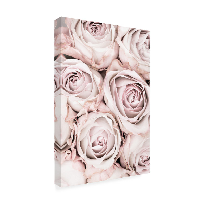 «Pink Roses No 01» par 1x Studio III - Photographie sur toile tendue, H 19 po x l 12 po x P 2 po