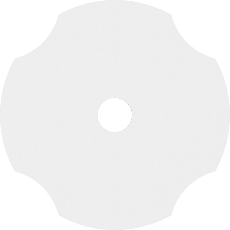 Médaillon de plafond contemporain en PVC Percival, H 1 po x l 20 po x P 20 po