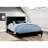 Modern Black Faux Leather Bed Frame With Panel Design For Full Size In A Comfortable Sleeping Area-1539076703-1539076702