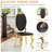 Kamien Solid Back Side Chair Dining Chair With Stainless Steel Legs-804848189-804848188