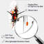 Hamad - symphonie abstraite rouge et noire Hamad II - horloge murale abstraite asymétrique-2121824750