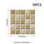 10-Pack 3D Self-Adhesive Wall Tile Stickers-1040105508