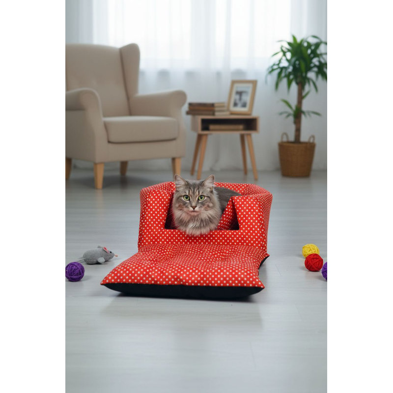Lit pour chat, Rouge