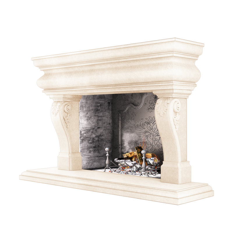 Great Adana Fireplace Surround, Smooth Beige