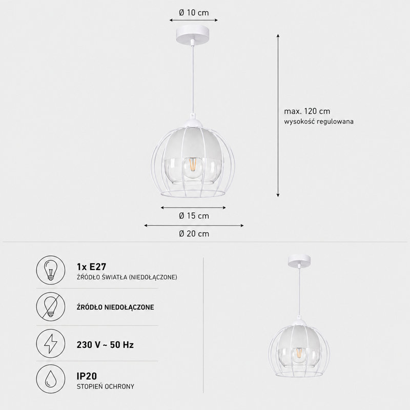 - Light White Pendant, 20, 1