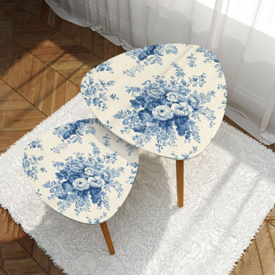 Ensemble de 2 tables basses gigognes Triangle