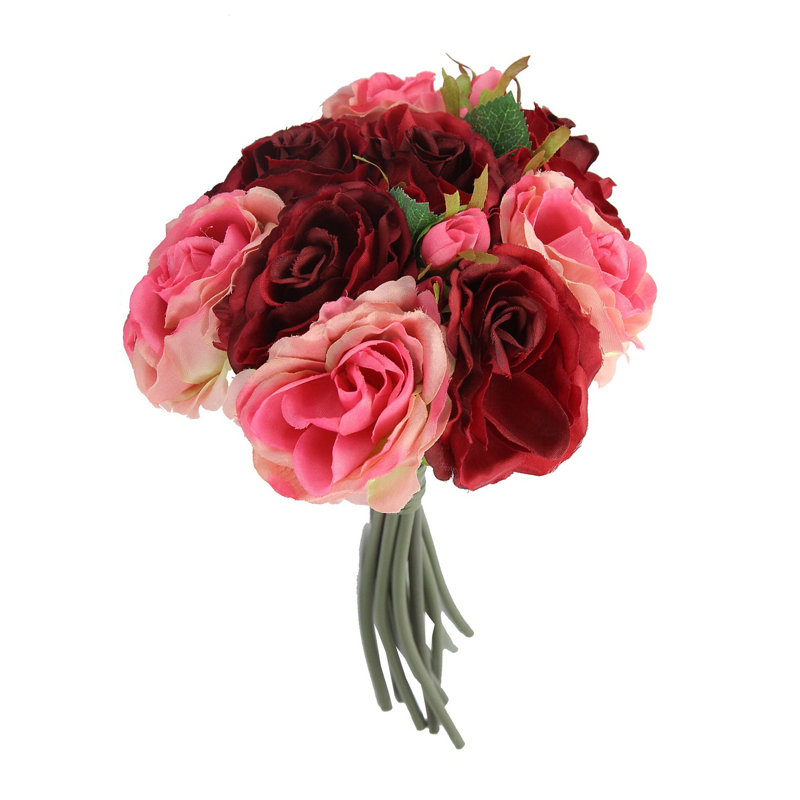 Arrangement floral rose, Mélange bourgogne