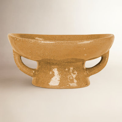 Stoneware Pedestal Serving Bowl