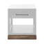 Table de bout Nora 22 po, aucun assemblage requis, finition blanc jasmin et bois de grange-1893715799