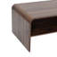 Table basse de 47,2 po en noyer, table basse moderne en bois avec tablette ouverte