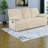 Space-saving Beige Corduroy Reclining Sofas For Modern Homes