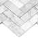 Carrara 1X3 Herringbone Polished Mosaic Tile