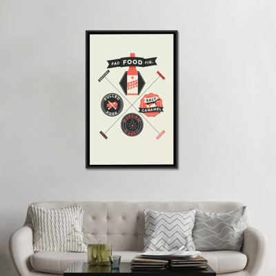 « mode aliments » par stephen wild, reproduction d’art sur toile tendue