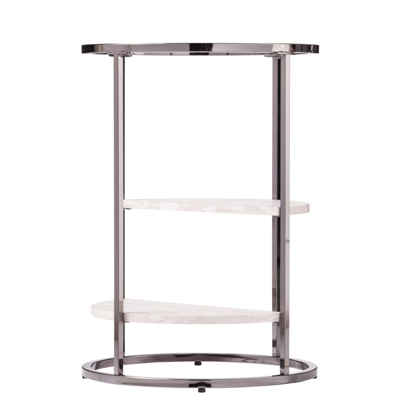 Ledermore Glass Top End Table