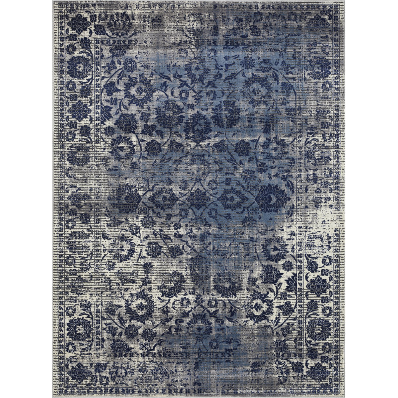 Raashid Floral Indoor Rug, Rectangle 9'10" x 12'10"