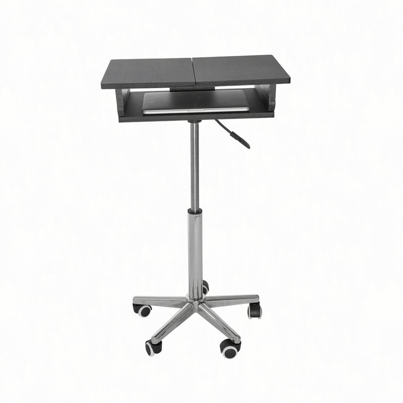 Folding Table Laptop Cart, Graphite