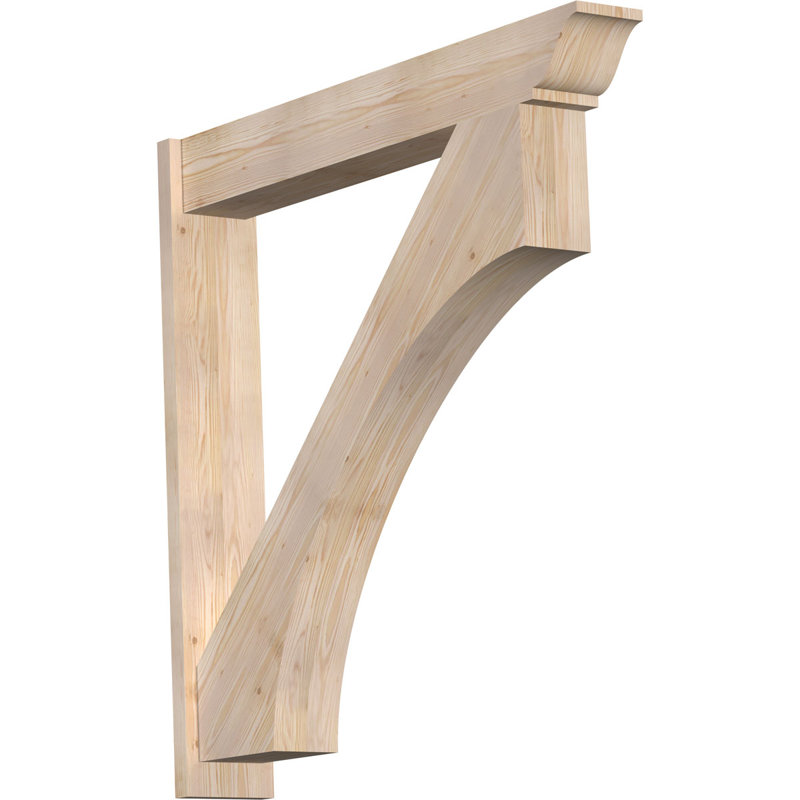 Persienne en bois Westlake, Sapin Douglas de 7 1/2 po (lisse), P 48 po x H 48 po