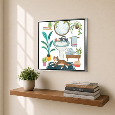 "Urban Jungle Bath I" par Mary Urban - Impression sur toile