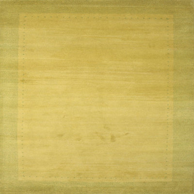 Tapis contemporain vert / jaune