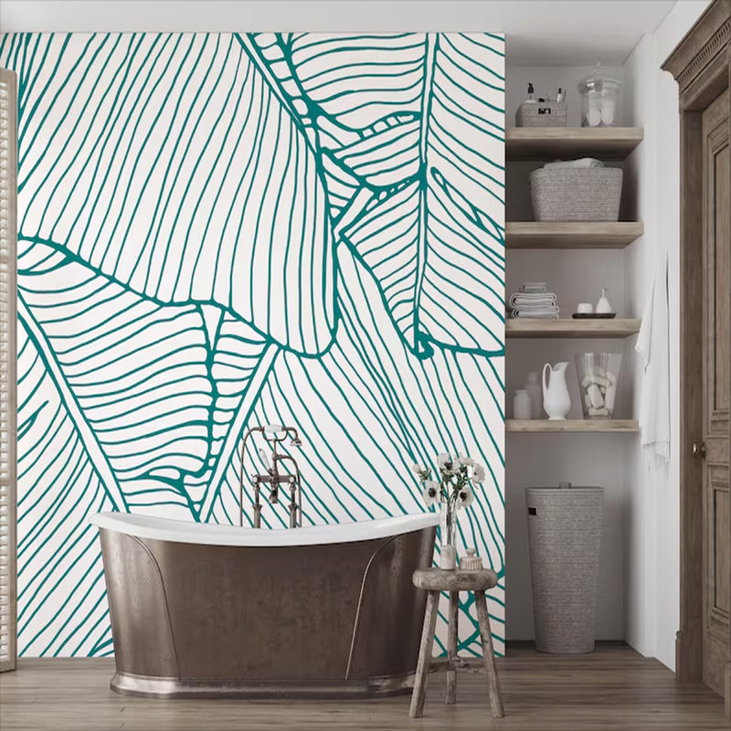 Tropical Line Harmony, 108" L x 96" W