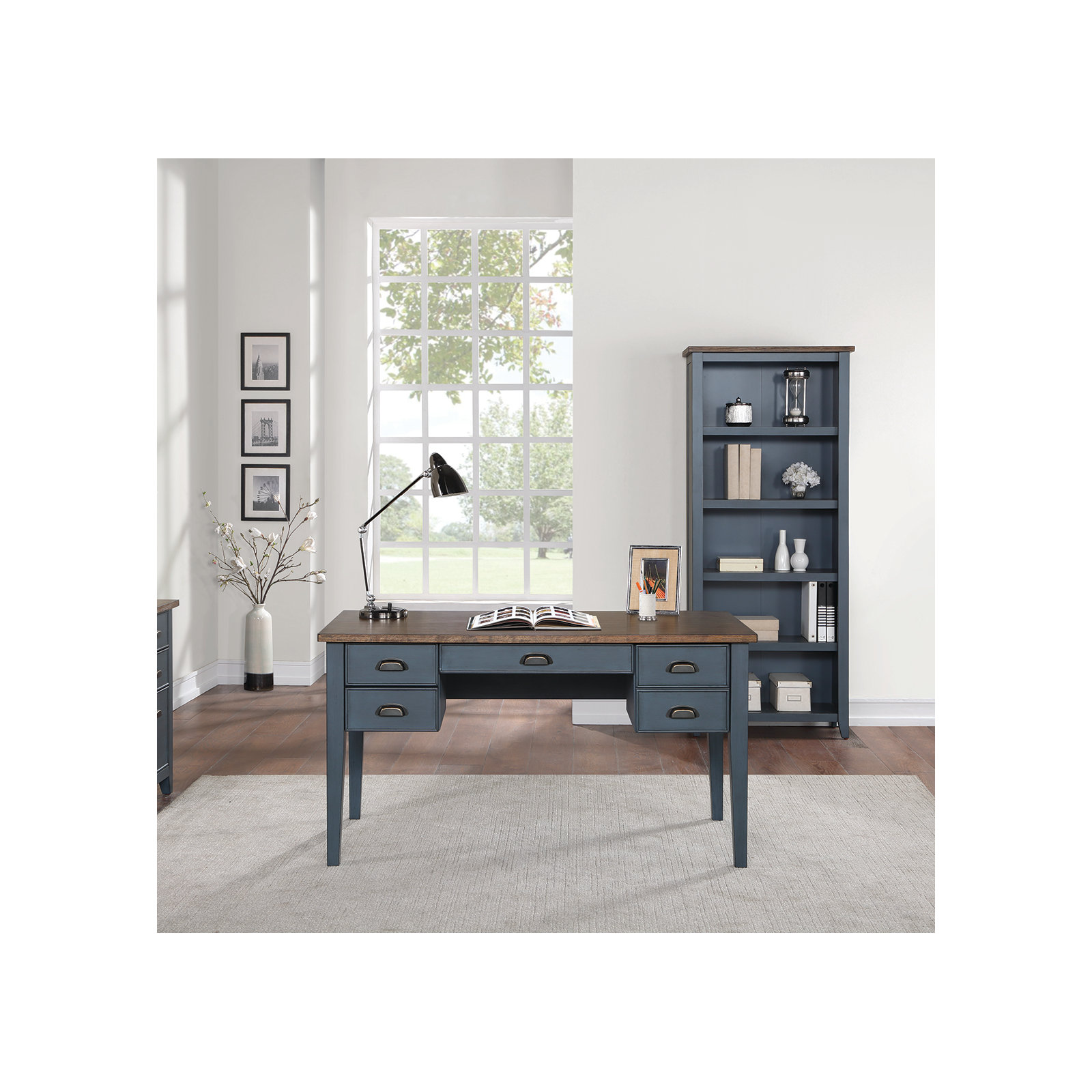 Vivienne Writing Desk, Blue