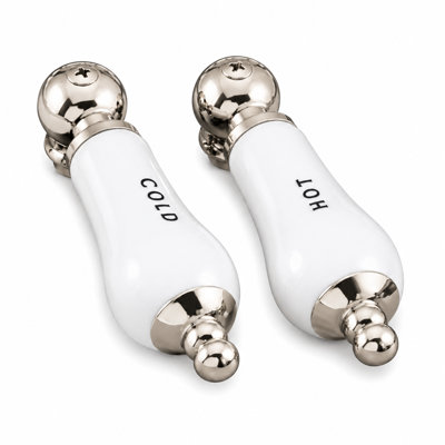 Strom Living P0204 Porcelain Lever Handle Pair