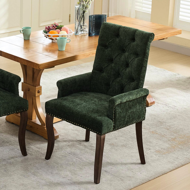 Chaise de salle à manger rembourrée Olive Chenille