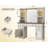 Large Vanity Desk With Mirror And Lights Girls Vanity With Power Outlet Makeup Vanity Table With Hair Dryer Rack-798980687