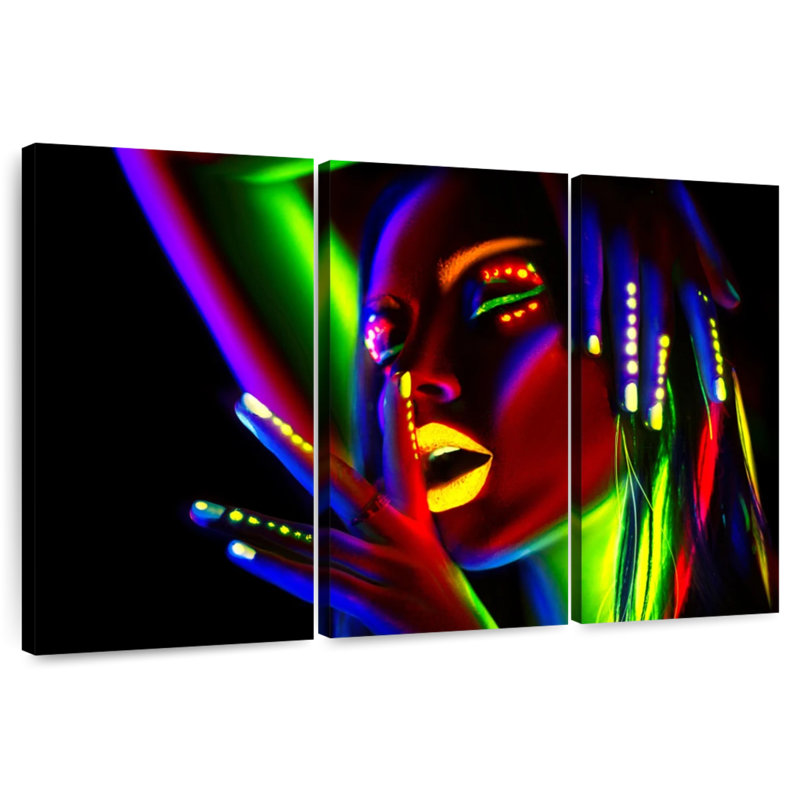 Shuttleworth Neon Makeup, 42" H x 65" W