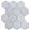 5" x 5" Marble Honeycomb Mosaic Wall & Floor Tile