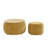 Round Storage Ottoman, 2 in 1 Function, Work as End table and Ottoman,with small seat,(25"x25"x14.7")-1159223005