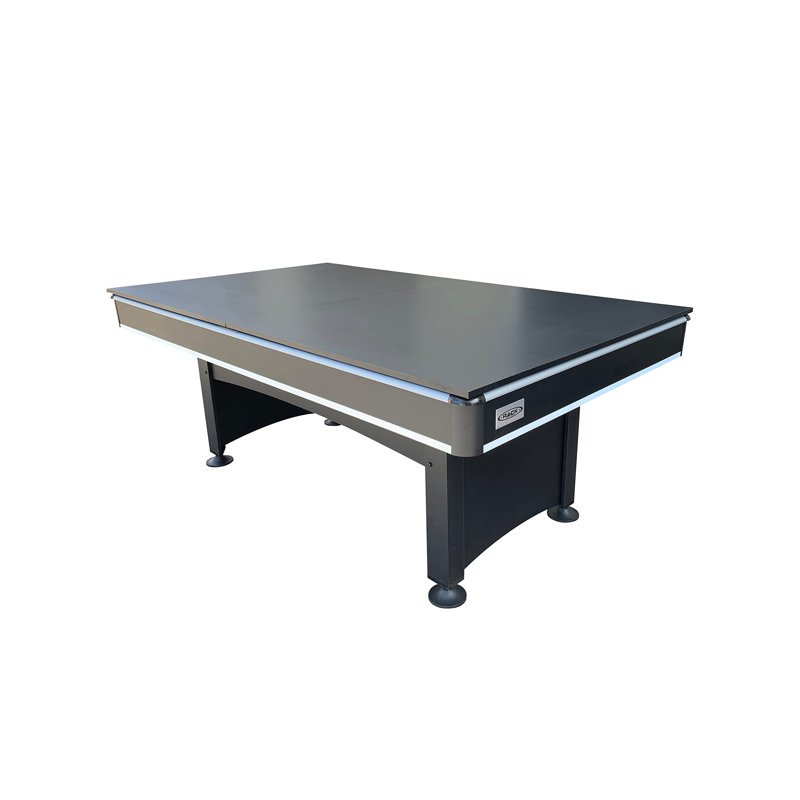 Billard/pool multi-jeux RACK Scorpius 7 pieds avec table de ping-pong, tapis bleu et corps noir, Bleu