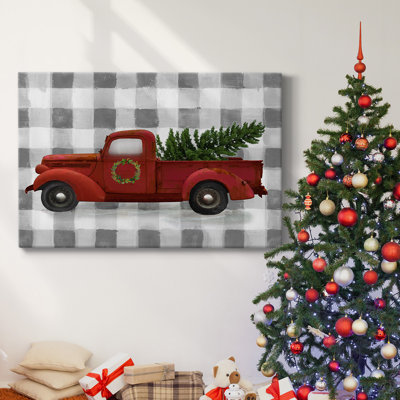 Buffalo Check Truck-Gallery Wrapped Canvas